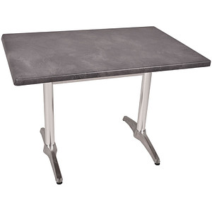 Garden Pleasure BRENTA Bistrotisch Holz dunkelgrau 110,0 x 70,0 x 74,0 cm