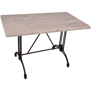 Garden Pleasure MORENA Bistrotisch Holz hellbraun 110,0 x 70,0 x 74,0 cm