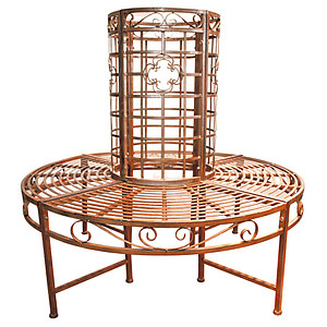 Garden Pleasure Gartenbank Larissa 950251 braun Metall 121,0 cm