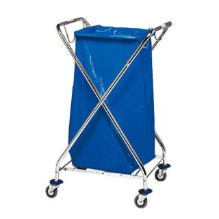 Entsorgungswagen "HR 120 Solid" | verchromt  für 1 x 120 Liter Müllsack, ohne Entsorgungssack