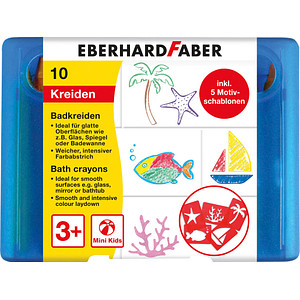 10 EBERHARD FABER Badkreide Bad-Buntstifte farbsortiert