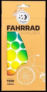 Fahrradaufkleber Kreis regenbogenfarben