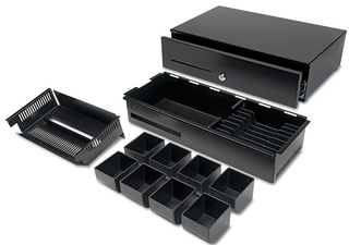 SAFESCAN Kassenlade "HD-5030 Heavy Duty", schwarz 8 Münzfächer / 8 Geldscheinfä