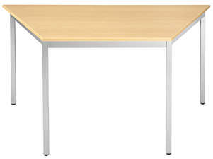 SODEMATUB Beistelltisch 147THA, trapezförmig, buche/alu