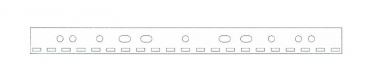Abhefstreifen zum Einbinden US-Tlg. 21 Loch - 100 Abheftstreifen
