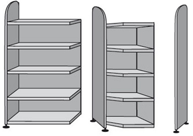 kerkmann Regalfeld Dante mit Rückwand, (B)1.000 mm, weiß