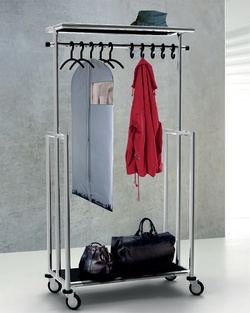 kerkmann Garderobenwagen Jupiter, mobil, chrom