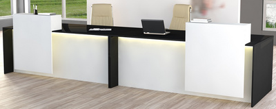 kerkmann Beratungs-Theke Palermo, weiß/anthrazit