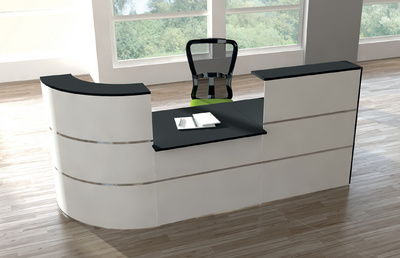 kerkmann Bogentheke Cento 5 mit Niedrig-Modul,weiß/anthrazit