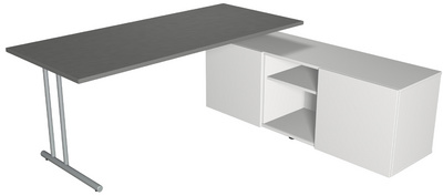 kerkmann Komplett-Arbeitsplatz Start Up, graphit