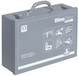ALLIT Maschinenkoffer DinoPlus Metall 33, grau aus Stahlblech mit robuster Pulv