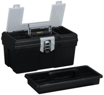  16, PP, schwarz unbestückt, Fächer für Kl