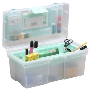 ALLIT Aufbewahrungskoffer McPlus Clear 16, PP, grün aus Polypropylen, transpare