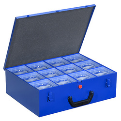 allit Metall-Kleinteilekoffer EuroPlus Pro M 44XH-12L, blau