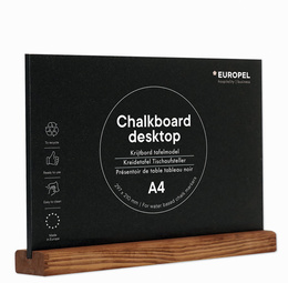 EUROPEL Kreidetafel Tischaufsteller, DIN A4 quer, natur