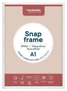 EUROPEL Plakatrahmen, DIN A2, weiß