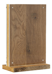 EUROPEL Tischaufsteller Deluxe, DIN A5 hoch, Holzsockel