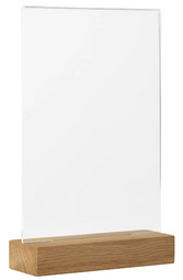 EUROPEL Tischaufsteller, DIN A6 hoch, Holzsockel