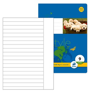 10 Staufen® Schulhefte Lineatur 9 liniert DIN A5 Außenrand, 16 Blatt