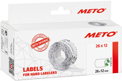 METO Etiketten für Preisauszeichner, 26 x 12 mm, weiß