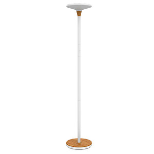 UNILUX LED-Deckenfluter BALY BAMBOO, dimmbar, weiß-bambus