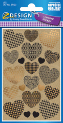 AVERY Zweckform ZDesign CREATIVE Geschenke-Sticker "HERZEN