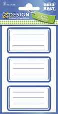 ZDesign SCHOOL Buchetiketten "Rahmen", blau
