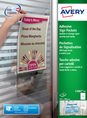 AVERY ZWECKFORM Avery L7083-10 selbstklebendes Etikett Rechteck Dauerhaft Trans