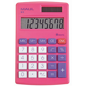 MAUL Taschenrechner M 8, 8-stellig, pink