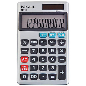 MAUL Taschenrechner M 112, 12-stellig, silber