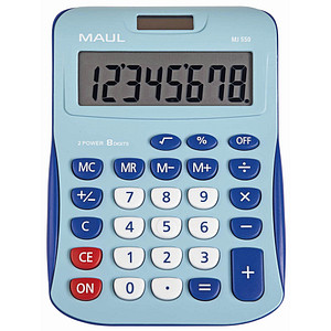 MAUL Tischrechner MJ 550, 8-stellig, hellblau
