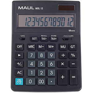 MAUL Tischrechner MXL 12, 12-stellig, schwarz