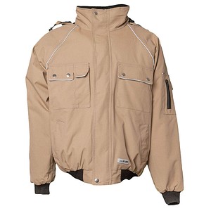 PLANAM® unisex Arbeitsjacke CANVAS 320 khaki, schwarz Größe M