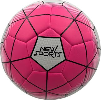 NSP Fußball pink/weiß, Gr. 5, unaufgebl.