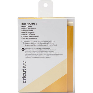 cricut™ Joy Einlegekarten für Schneideplotter creme,  12 St.