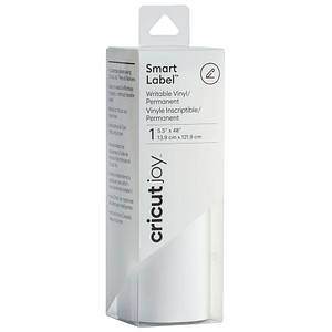 cricut™ Joy Smart Label Vinylfolie permanent weiß 13,9 x 121,9 cm,  1 Rolle