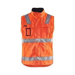 BLAKLÄDER® unisex Warnweste 8505 orange, marine Größe XL