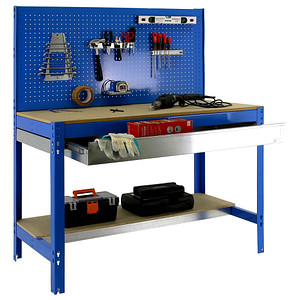 Simon Rack Werkbank KIT SIMONWORK BT2 BOX 1200 blau 1 Schublade 120,0 x 61,0 x 144,5 cm