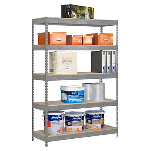 Simon Rack Schwerlastregal KIT BRICOFORTE 1204-5 CHIPBOARD 778100040201245 verzinkt 120,0 x 45,0 x 200,0 cm