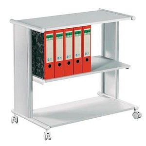 kerkmann Bürowagen/Etagenwagen Pragma, 3 Böden, lichtgrau