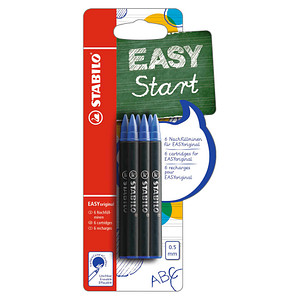 6 STABILO EASYoriginal Tintenrollerminen blau