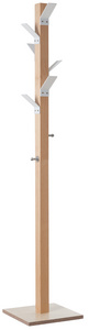 PAPERFLOW Garderobenständer "easyCloth", aus Holz, weiß Ständer: buche, 6 farbi