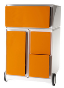 PAPERFLOW Rollcontainer "easyBox", 1 Schub, weiß / orange