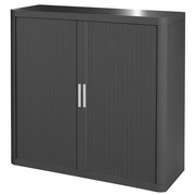 PAPERFLOW Rollladenschrank easyOffice, 2 Böden, anthrazit