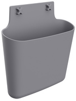 PAPERFLOW Wand-Prospekthalter XL, 1 Fach, DIN A4, anthrazit aus Polypropylen, l