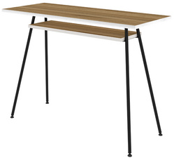 PAPERFLOW Schreibtisch easyHome LV1, schwarz/walnuss