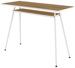 PAPERFLOW Schreibtisch easyHome LV1, weiß/walnuss