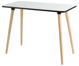 PAPERFLOW Schreibtisch HOP1, (B)1.000 mm, buche/weiß