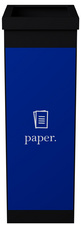 PAPERFLOW Wertstoffsammelbox für Papier, schwarz, 60 Liter
