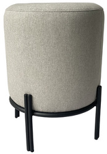 PAPERFLOW Hocker NEST, rund, Stoffbezug: grau